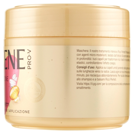 Pantene Maschera Capelli Protezione Cheratina Ricci Perfetti 300 ml